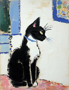 Katze mit gelben Augen