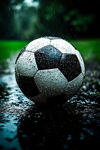 Le football sous la pluie