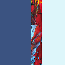 Play of Colours – 01 / Abstract Colour Fields by Kerstin Franz