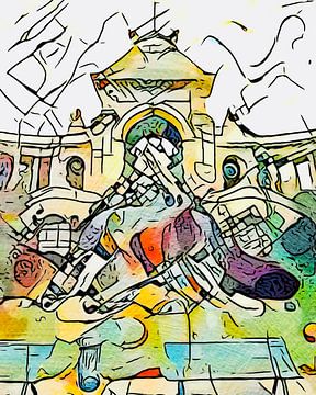 Kandinsky meets Marseille, motif 4 by zam art