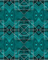 Art Deco Elegance Turquoise Rose Gold