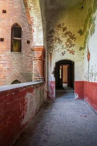 Salle d'un château abandonné