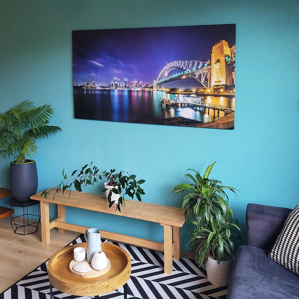 Sydney Skyline bij nacht | Panorama Australië  van RB-Photography 