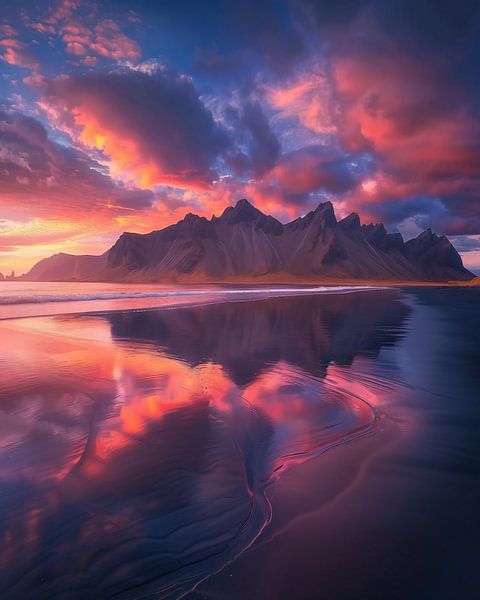 Klippen im goldenen Schein von fernlichtsicht