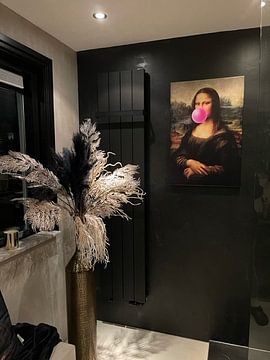 Kundenfoto: Mona Lisa mit Kaugummi von Maarten Knops