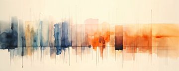 New York van Abstract Schilderij