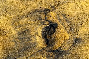 Plage de sable Abstraction sur Dieter Walther
