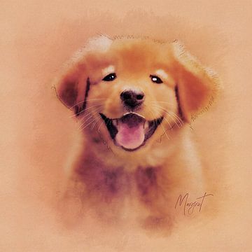 Happy Pup Golden Retriever by Plus Passie