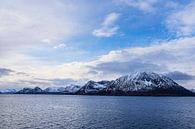 Mountains and rocks in winter near Vesterålen in Norway by Rico Ködder thumbnail