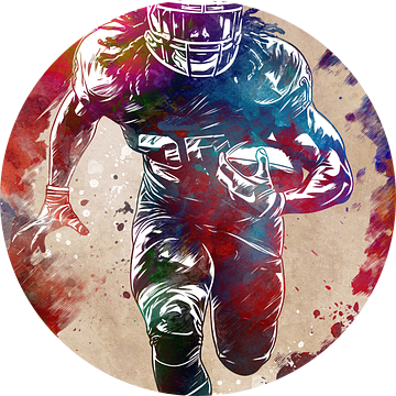 Amerikaanse voetballer #voetbal #sport van JBJart Justyna Jaszke