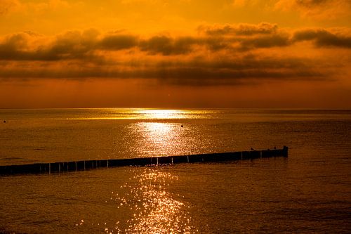 Gloeiende zonsondergang, gloeiende speciale zonsondergang