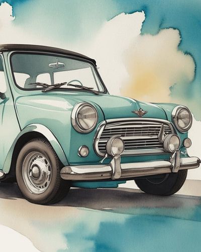 Digitaler Oldtimer-Miniwagen