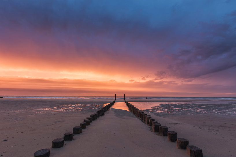 zonsondergang in Nederland van Richard Driessen