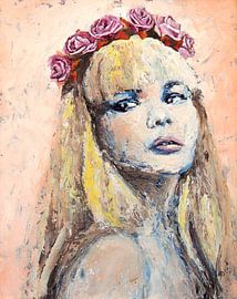 Rose blonde sur Anouk Maria