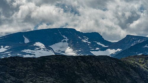 Herbstbild von Bergen. Erstaunliche skandinavische Natur.