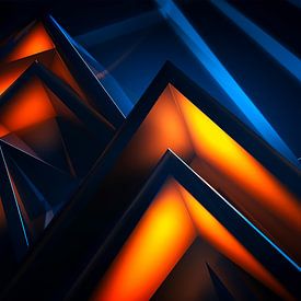 Pyramides de couleurs sur Rita Tielemans Kunst