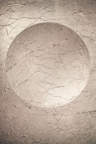 Round ball in pastel colour. Salmon pink. Minimalism. Modern Abstract. 2 by Alie Ekkelenkamp
