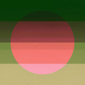 Neon-Kunst. Bunte minimalistische geometrische abstrakte in rosa, grün und beige.