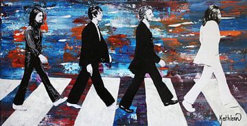 Die Beatles Blau von Kathleen Artist Fine Art