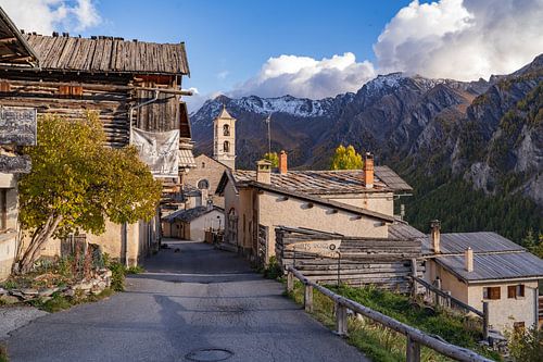 Het dorpje Saint-Véran in de Queyras, Frankrijk