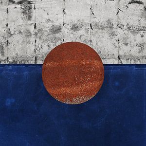 Blau, Grau und Rost – minimalistisch und abstrakt