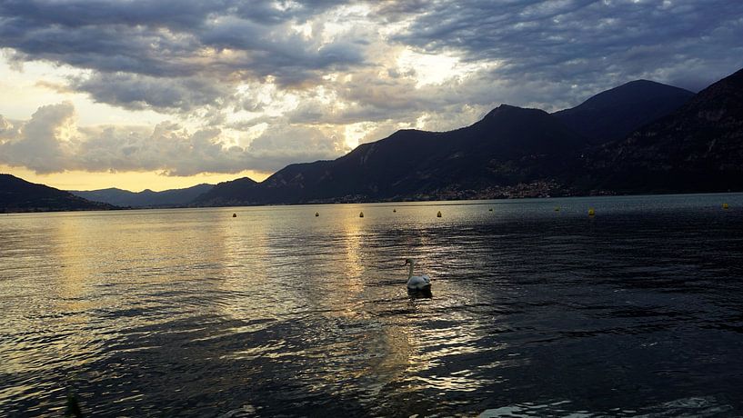 Lake Iseo, sunset by joyce kool