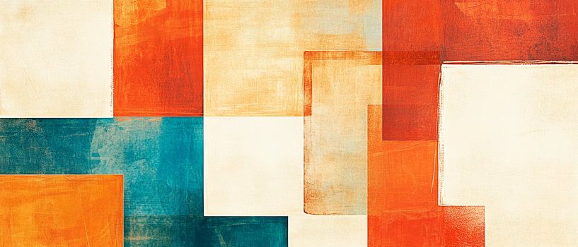 Coloured geometric shapes and textures by Poster Art Shop