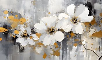 Blumen-Reliefkunst in 3D