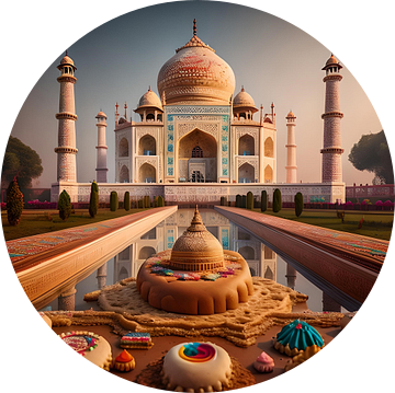 Taj Mahal met snoepgoed van Gert-Jan Siesling