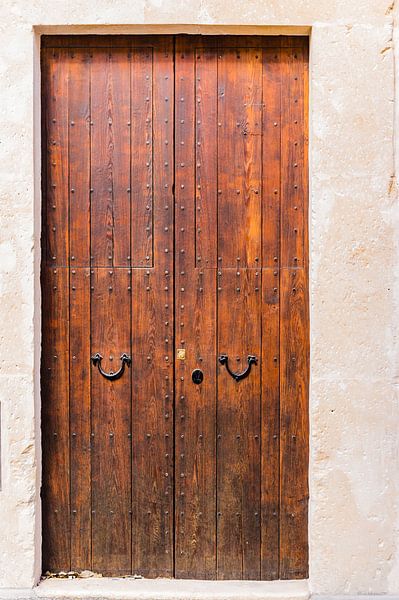 Brown wooden front door house entrance background by Alex Winter