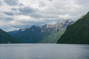 Blick auf den Geirangerfjord, Norwegen