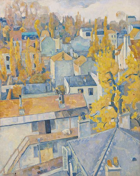 Émile Bernard, Blick auf die Dächer, 1890 von Atelier Liesjes