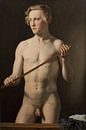 Christopher Wilhelm Eckersberg, Stehendes männliches Modell, 1837 von Atelier Liesjes Miniaturansicht