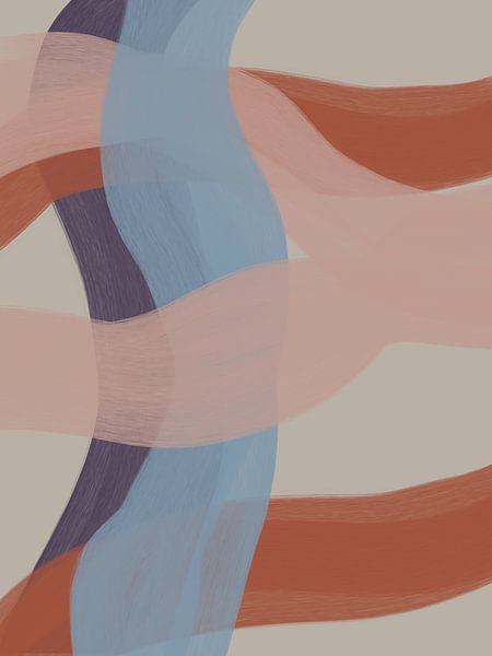 Farbpalette - Lila Blau Grau - Kunstwerk 6 von Studio Palette