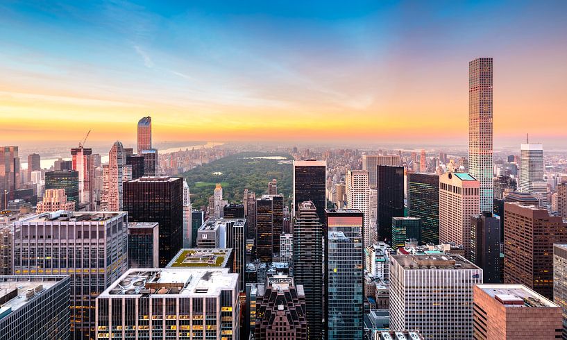 New York, wolkenkrabbers en Central Park van Sascha Kilmer