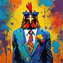 PopArt Kip 05.96 van Blikvanger Schilderijen thumbnail