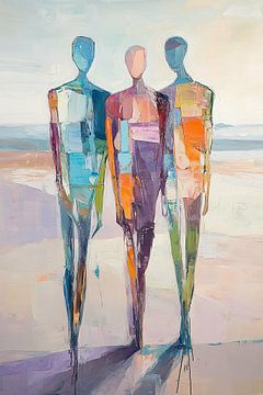 Abstracte Mensen van Kunst Kriebels