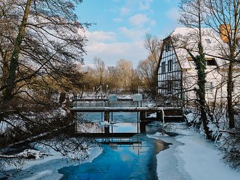 Winteridylle an der Elsebrücke in Bünde