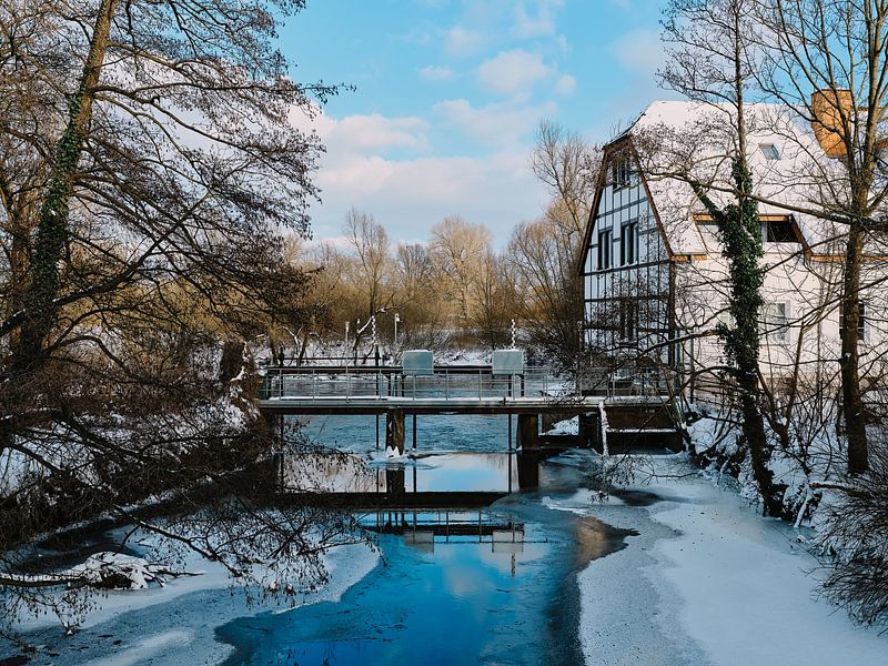 Winteridylle an der Elsebrücke in Bünde von Momentaufnahme | Marius Ahlers