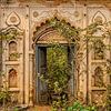 Fassade in Orchha, Indien von Theo Molenaar