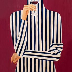 Trendy Wine Woman by ByNoukk