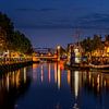 Port de Maassluis la nuit sur Nathan Okkerse