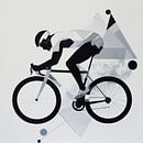 Radfahrer im modernen Design von Poster Art Shop Miniaturansicht