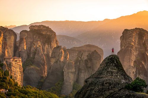 Spitze der Felsen, Meteora, Griechenland