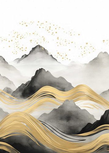 Décor abstrait doré