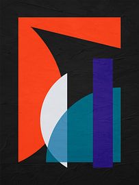 MODERN COLOURFUL GEOMETRIC ABSTRACT ART by Online Arts