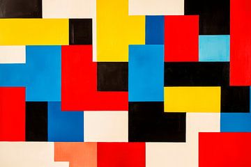 Bright geometric colour composition by Poster Art Shop