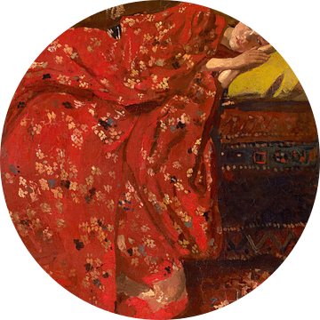 Meisje in rode kimono (Geesje Kwak), George Hendrik Breitner