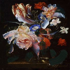 Stilleben mit Blumen (Symbiose) von Jacco Hinke