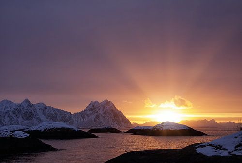 Sonnenaufgang auf den Lofoten